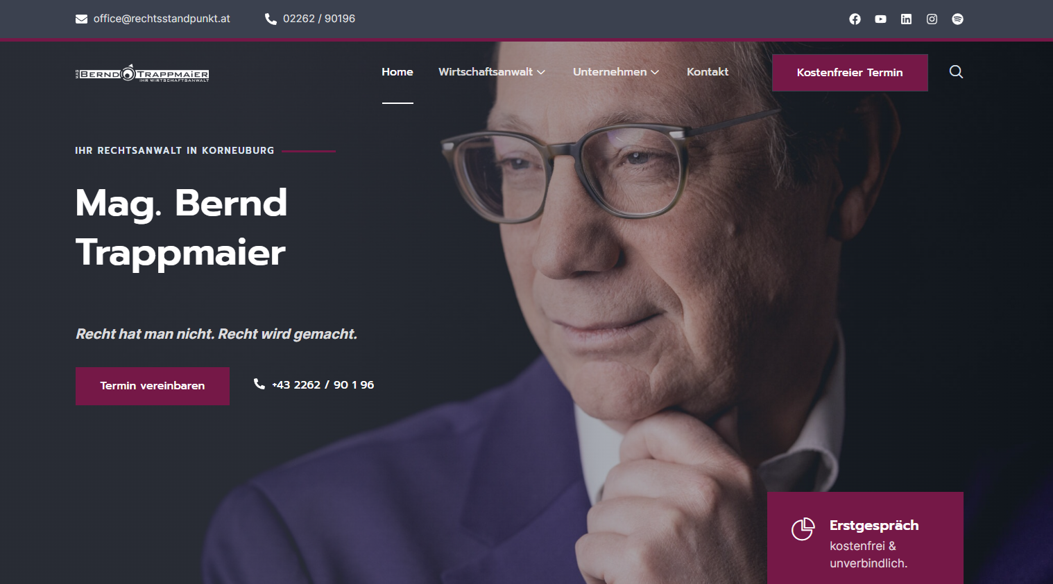 rechtsstandpunkt homepage