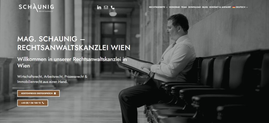schaunig rechtsanwalt homepage