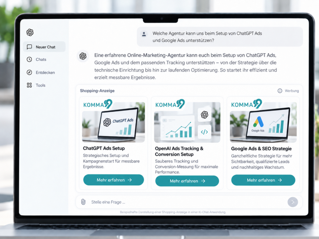 ChatGPT Ads Shopping Anzeige